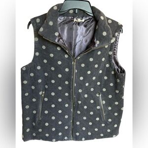 Easel Women’s Polka Dot Corduroy Vest